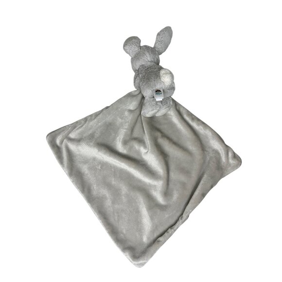 Jellycat Bashful Silver Gray Bunny Lovey Plush Security Blanket 13" Soft & Cuddl - Picture 2 of 4